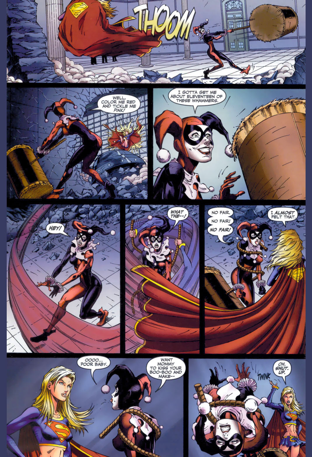 Supergirl And Batgirl VS Harley Quinn And Poison Ivy – Comicnewbies