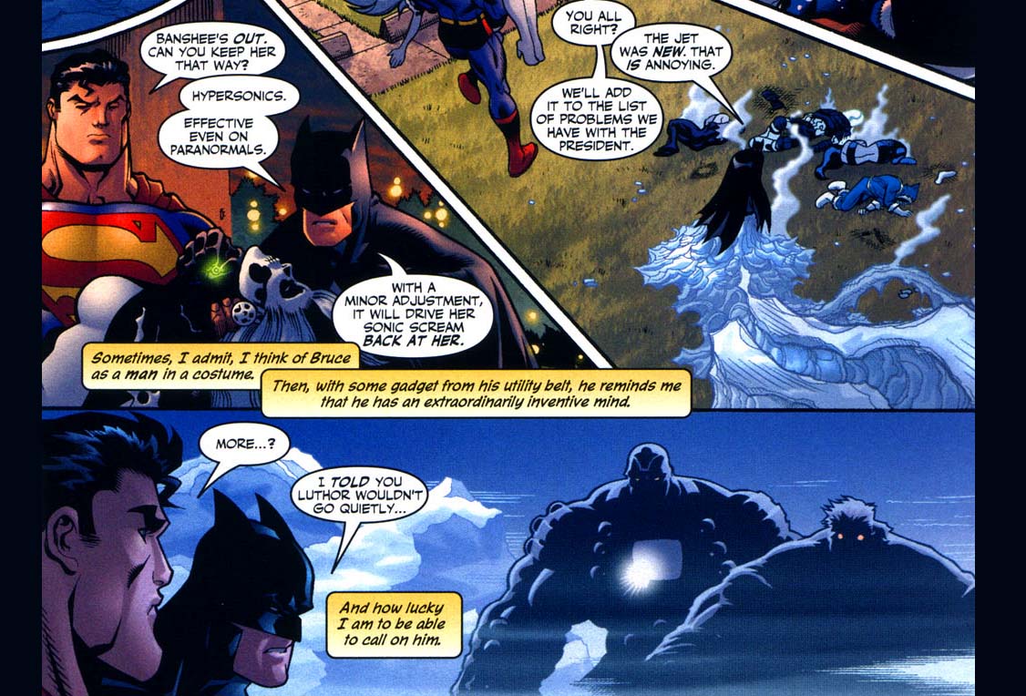 superman's observation of batman