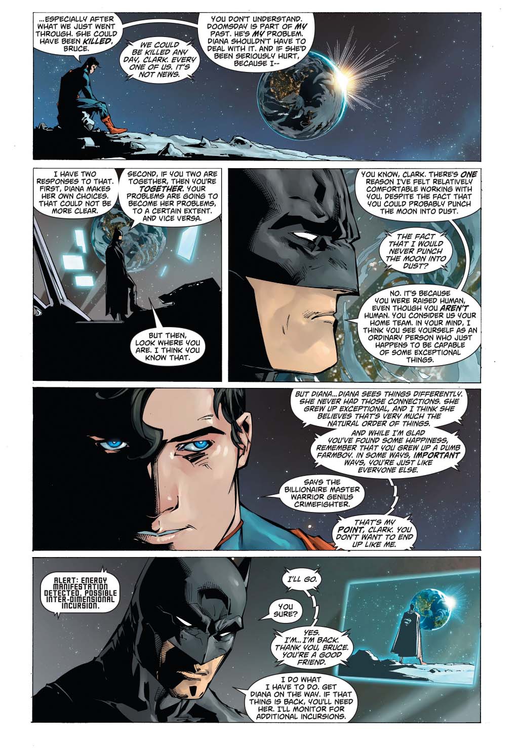 why batman is comfortable working with superman