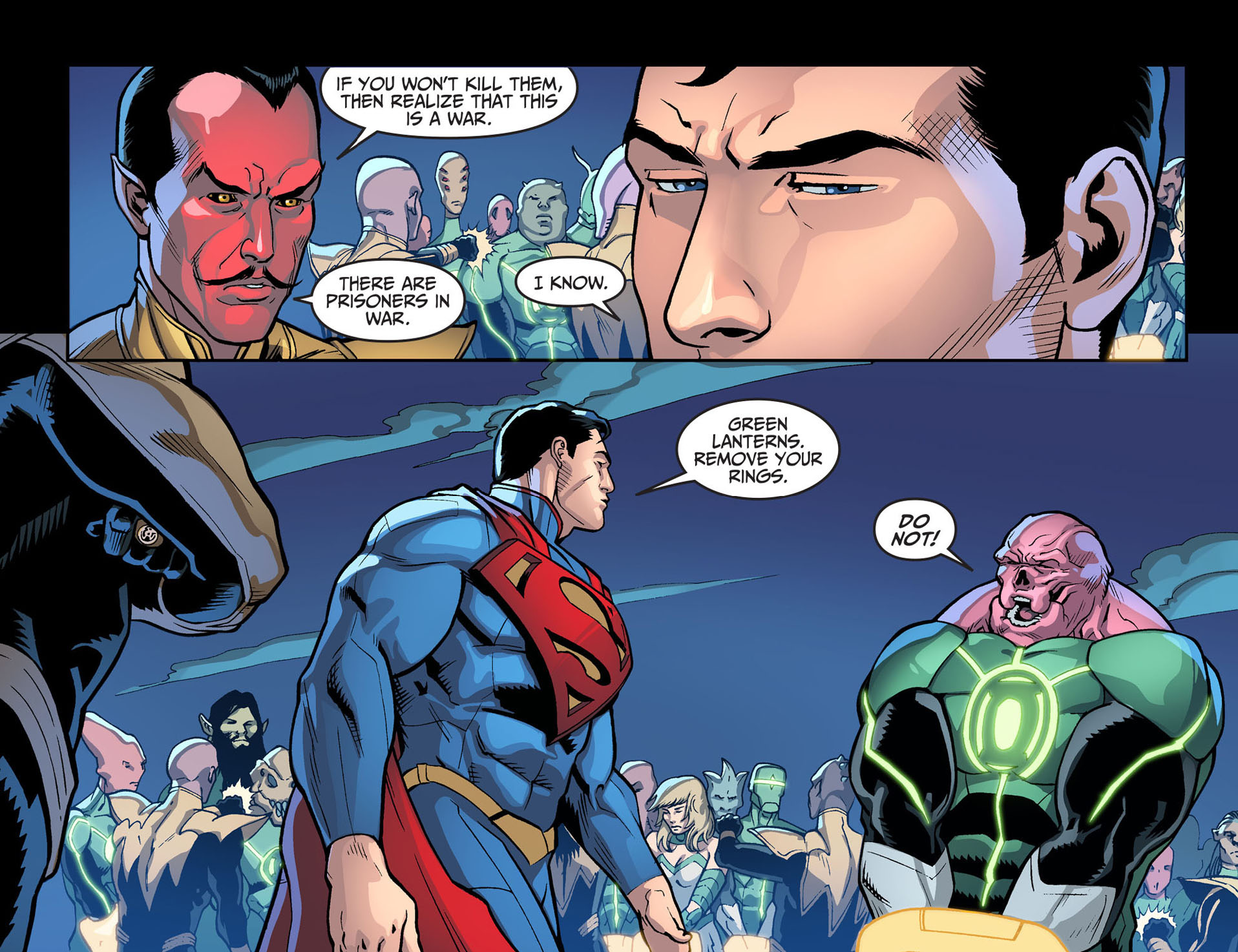 Kilowog Surrenders His Ring To Superman (Injustice Gods Among Us) - Comicne...