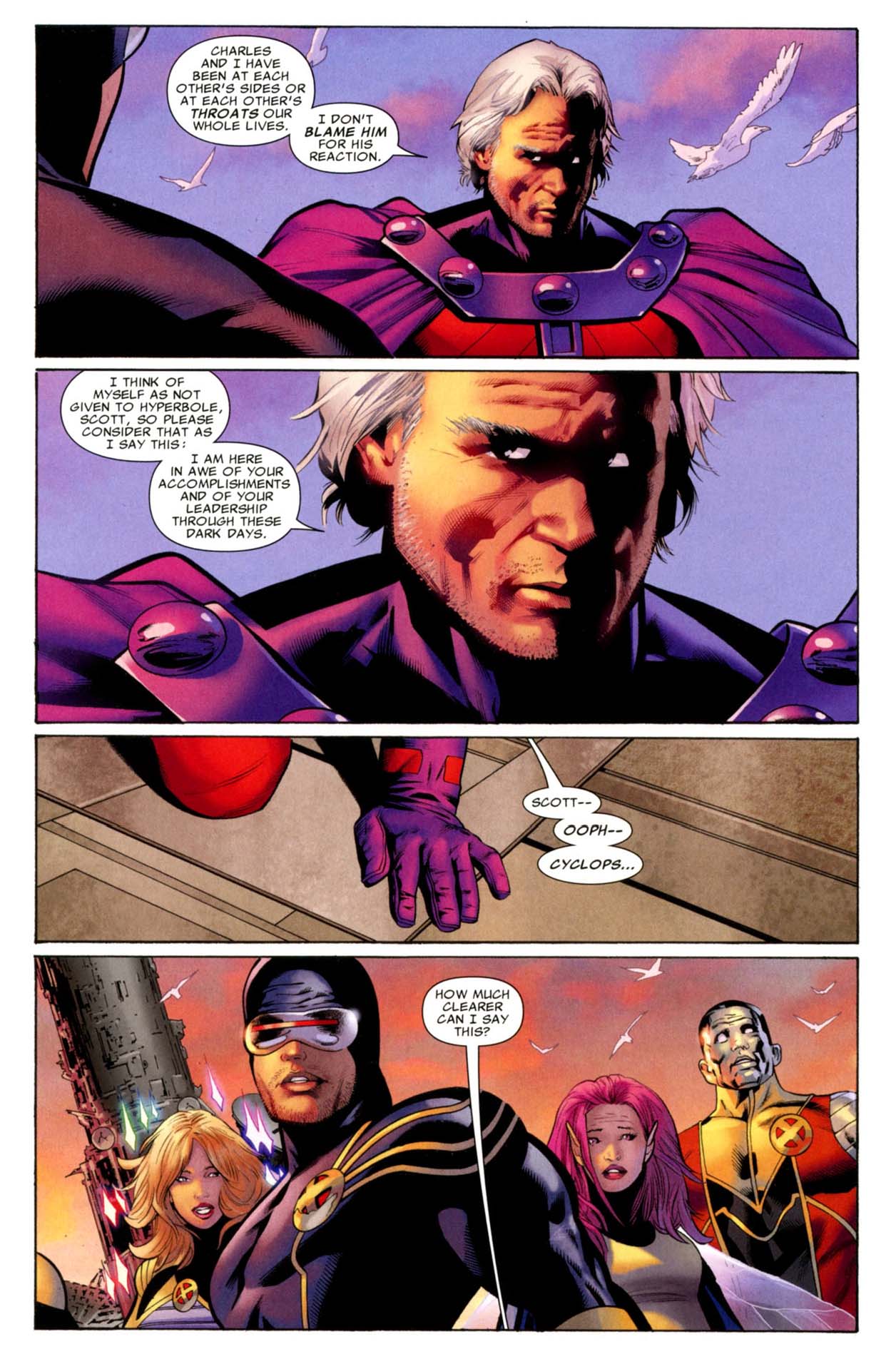 magneto submits to cyclops