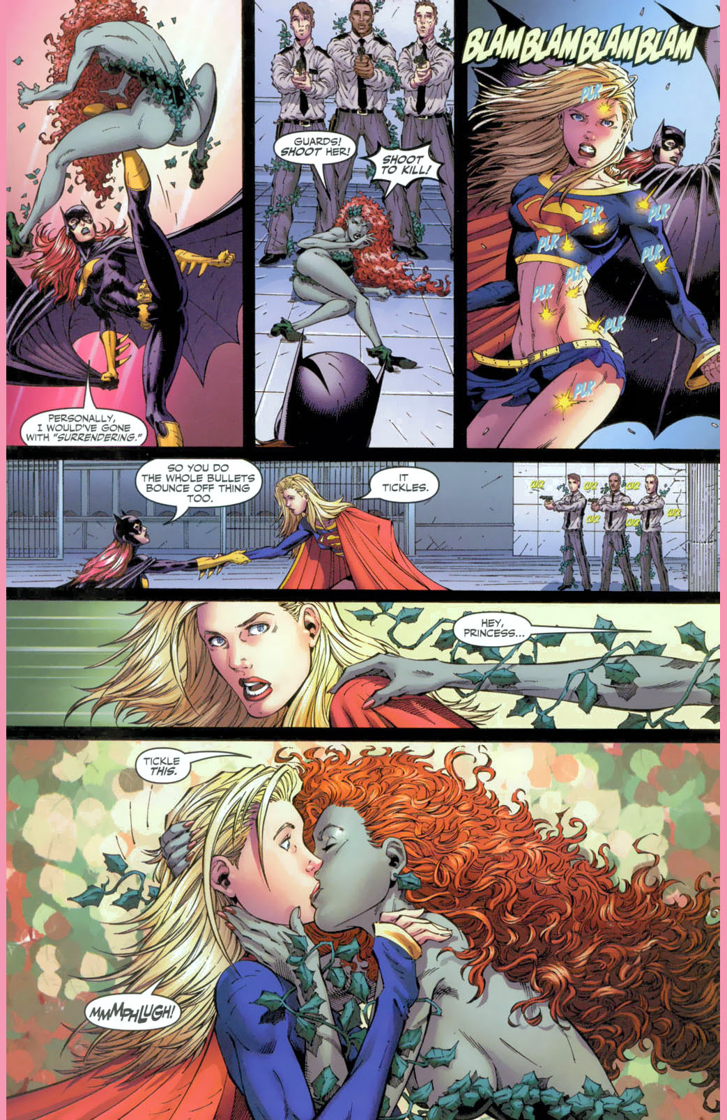 supergirl and batgirl vs harley quinn and poison ivy 3