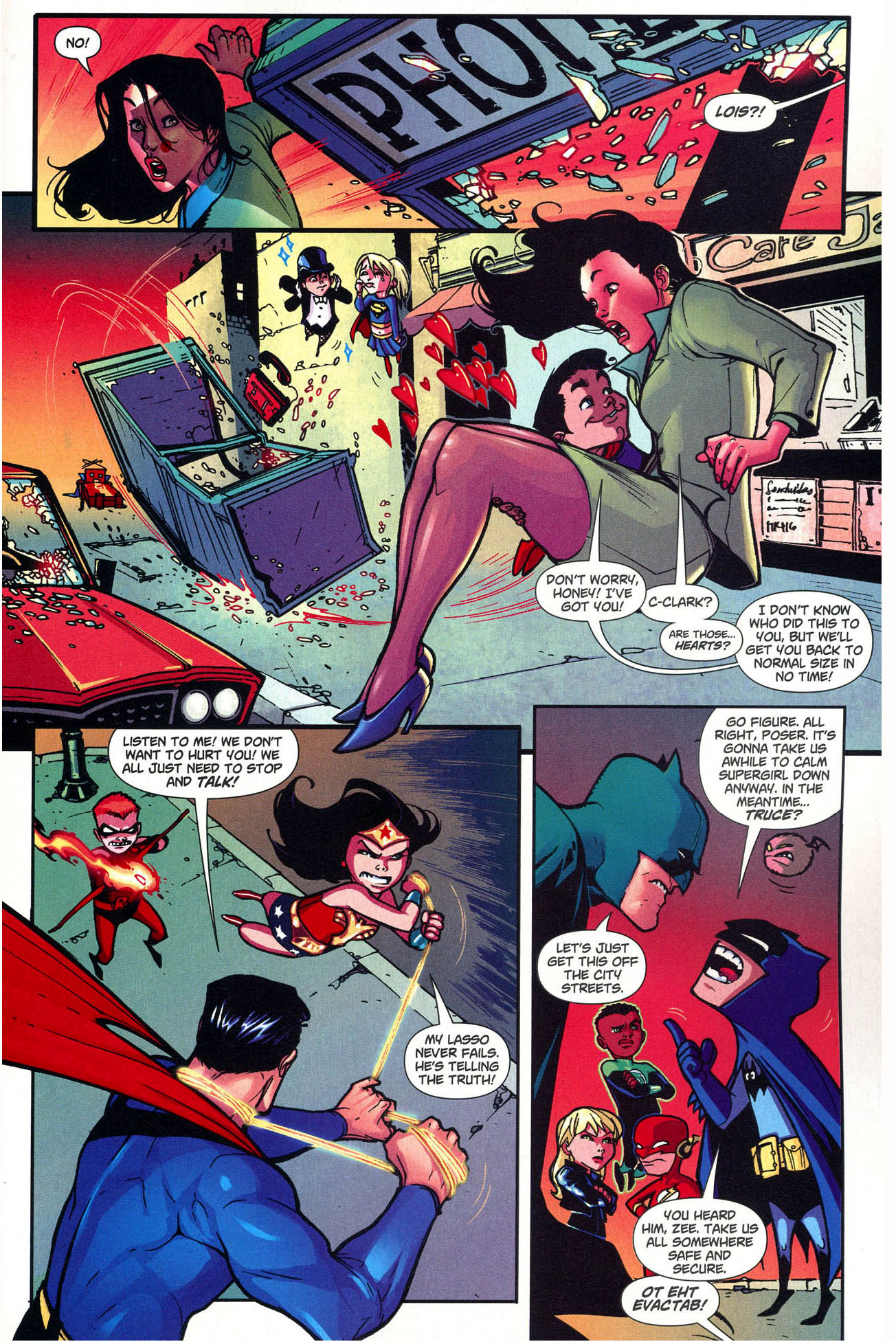 superman and batman vs mini justice league 4