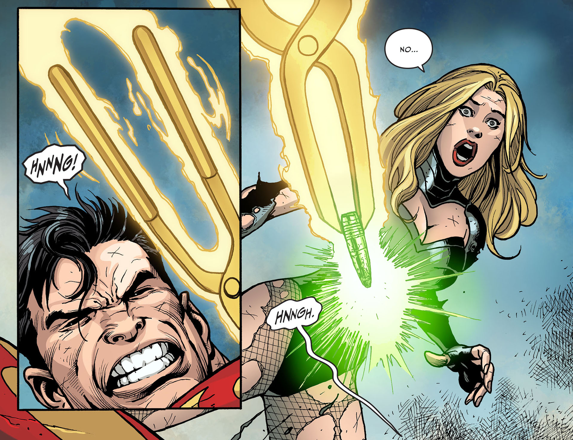 superman with a sinestro corps ring 3