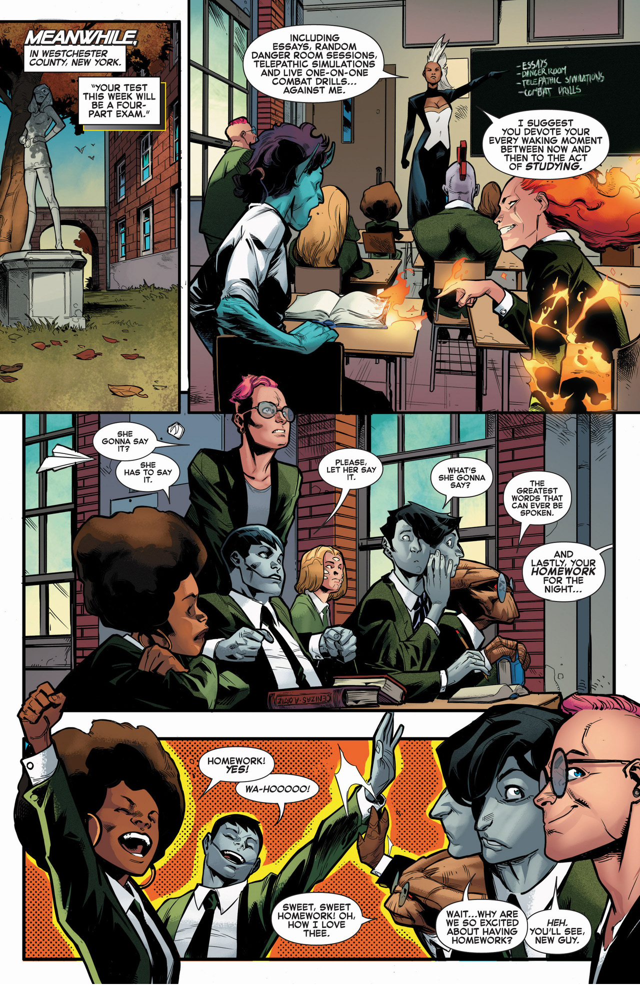 homework at the jean grey learning school 1