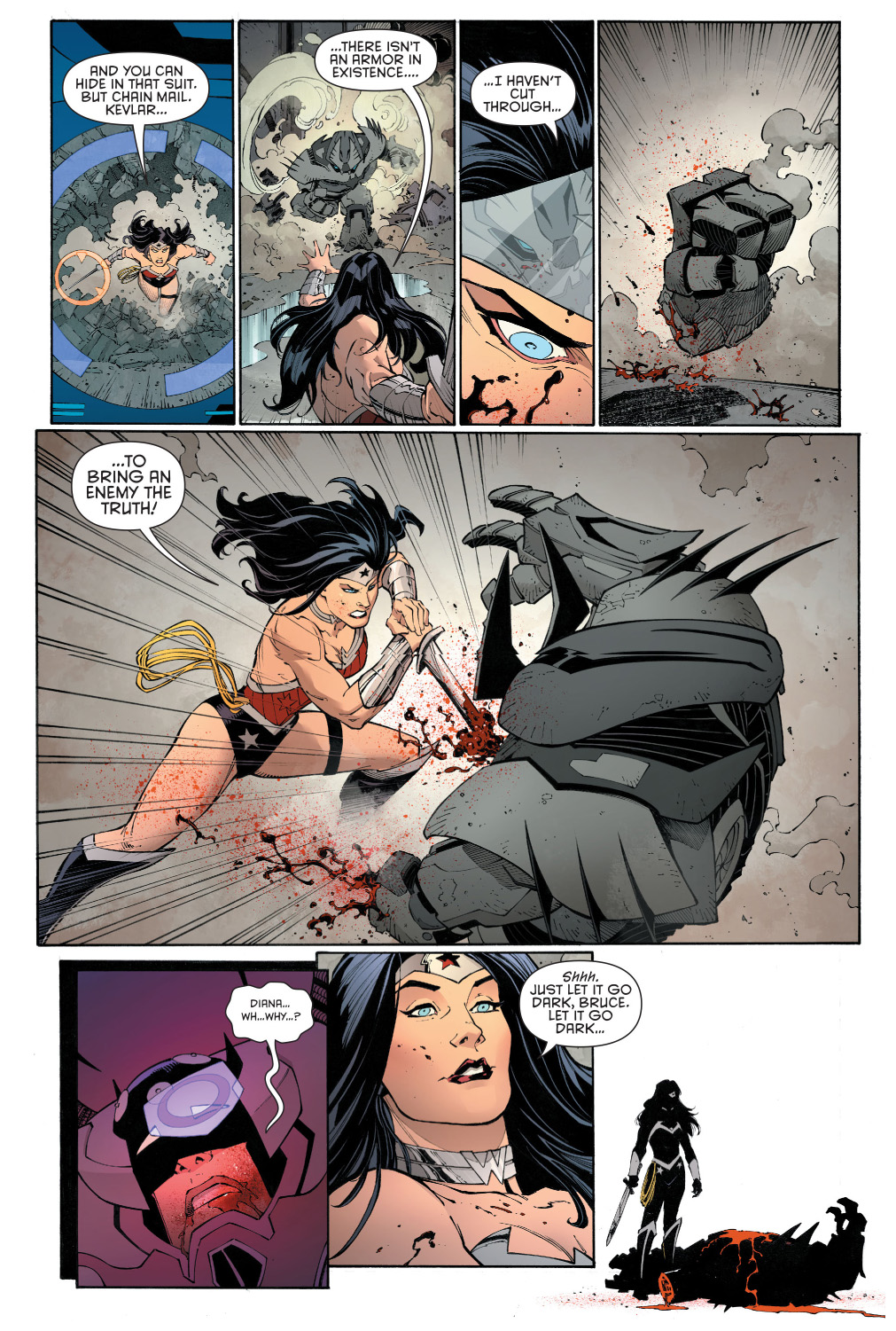 Batman's Justice Buster Suit VS Wonder Woman