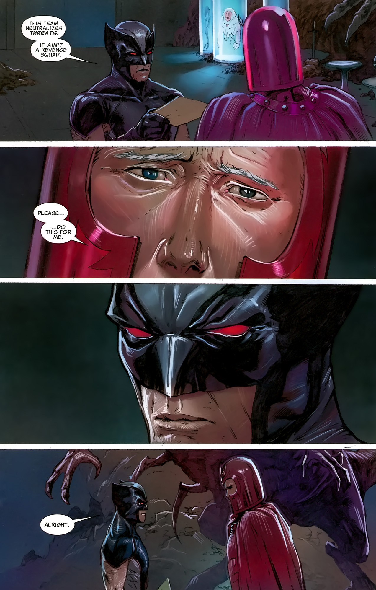 magneto asks x-force for a favor