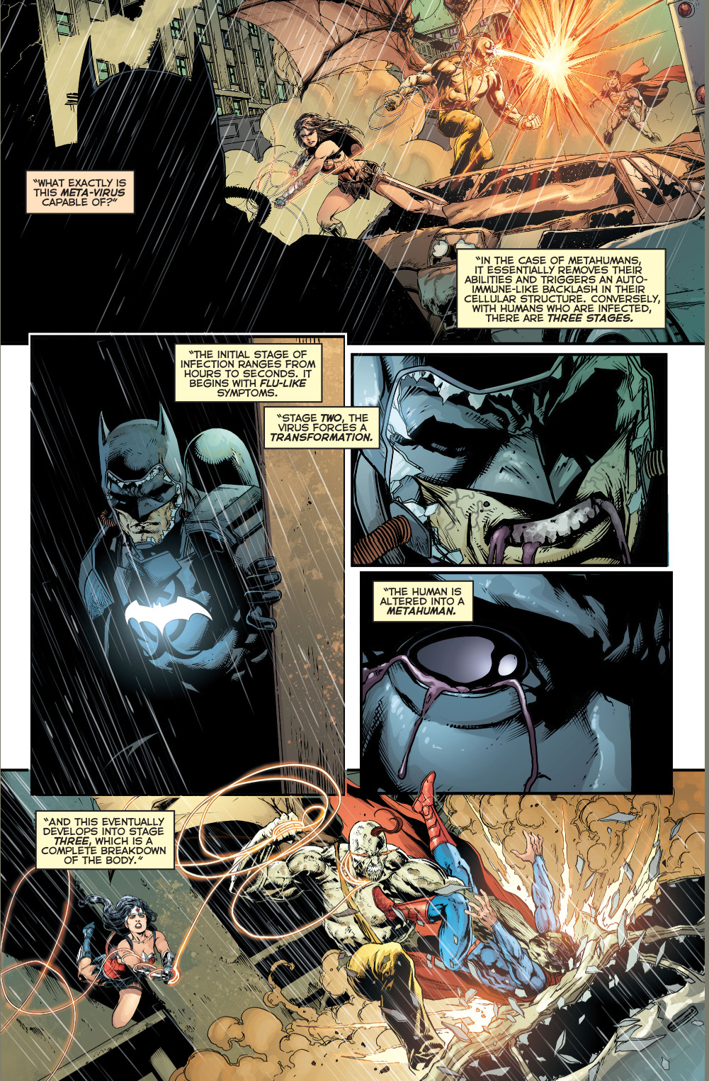 batman is infected with the amazo virus