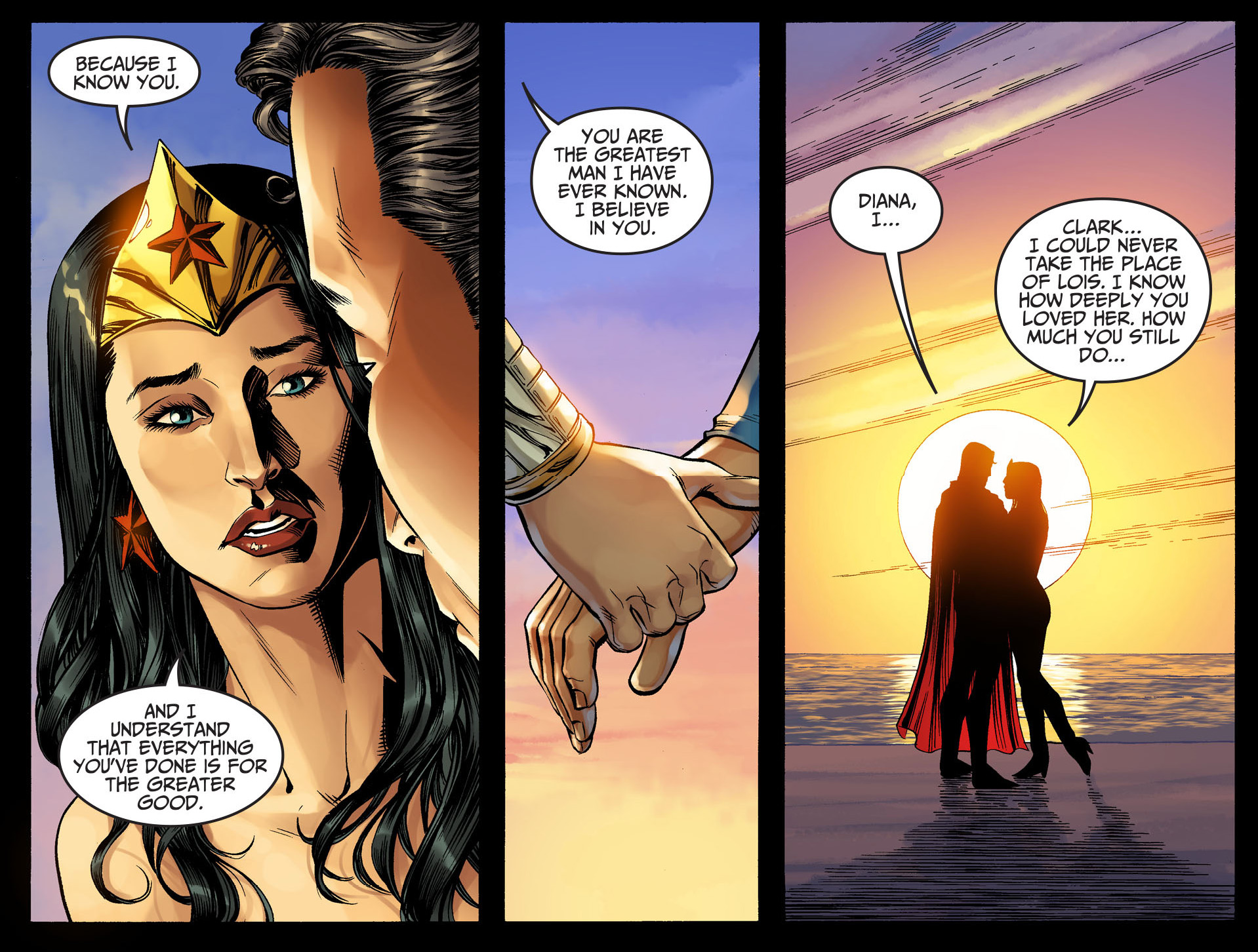 wonder woman's promise to superman