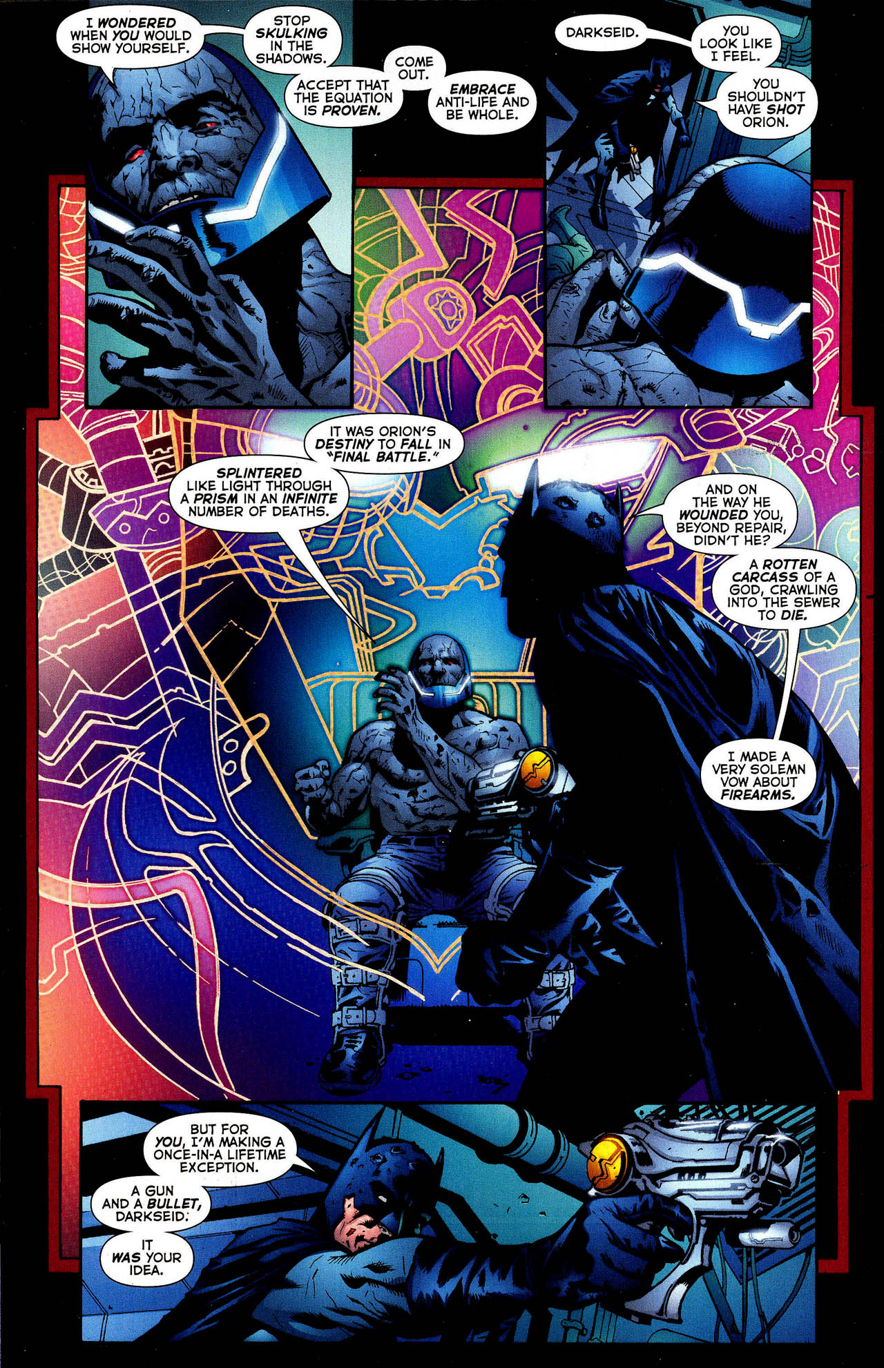 batman shoots darkseid