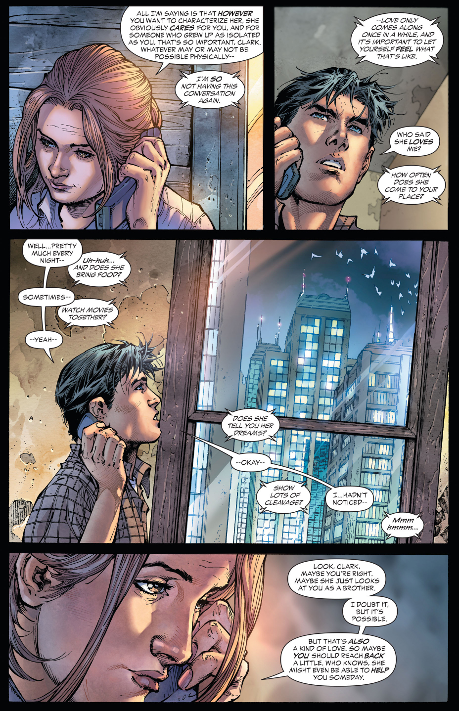 clark kent gets some motherly advice about girls