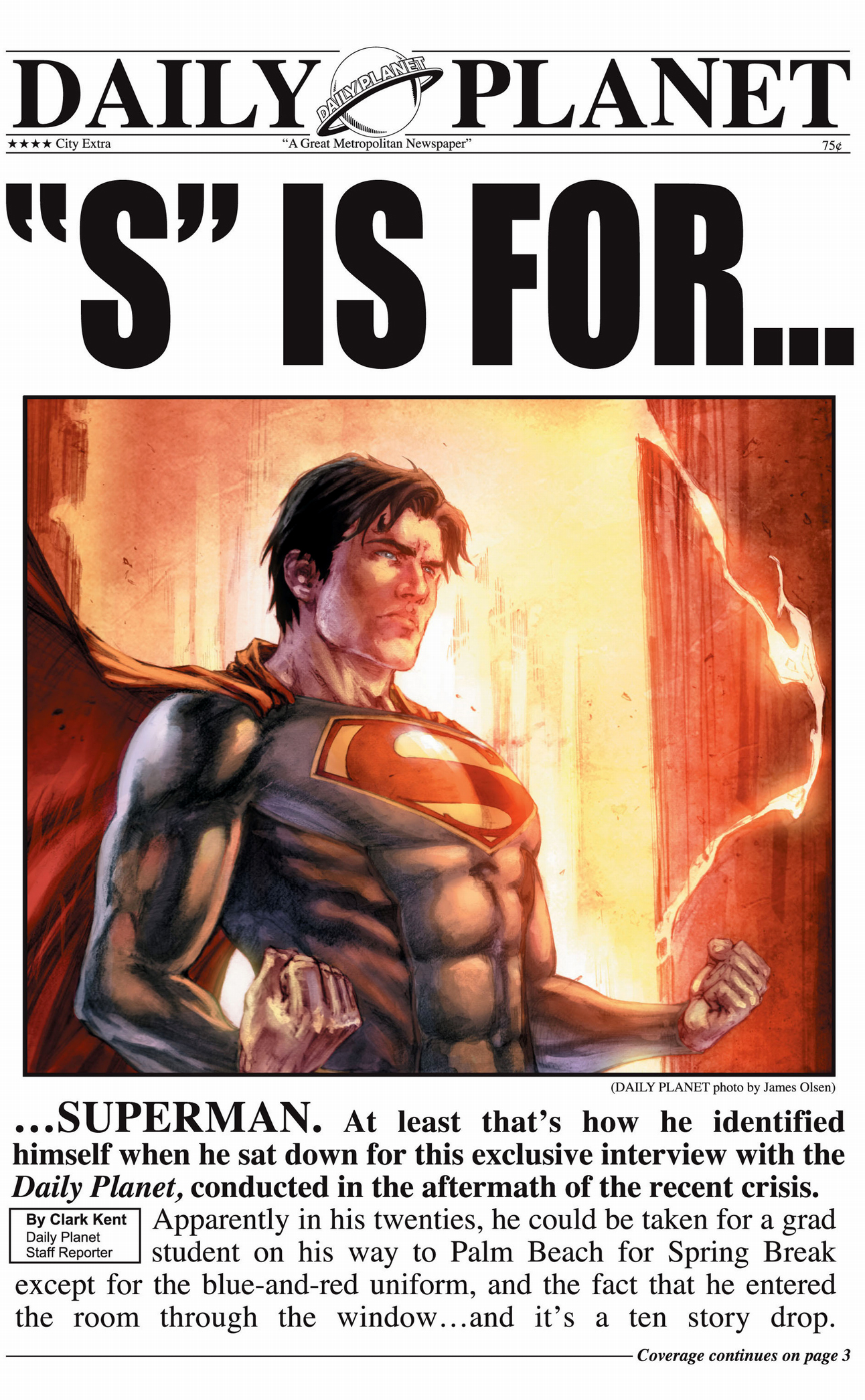 clark kent's interview with superman (earth 1)
