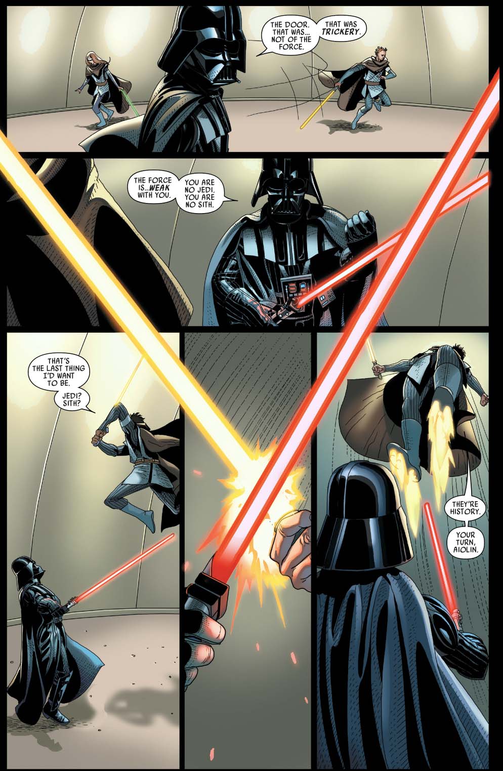 Darth Vader VS Aiolin And Morit