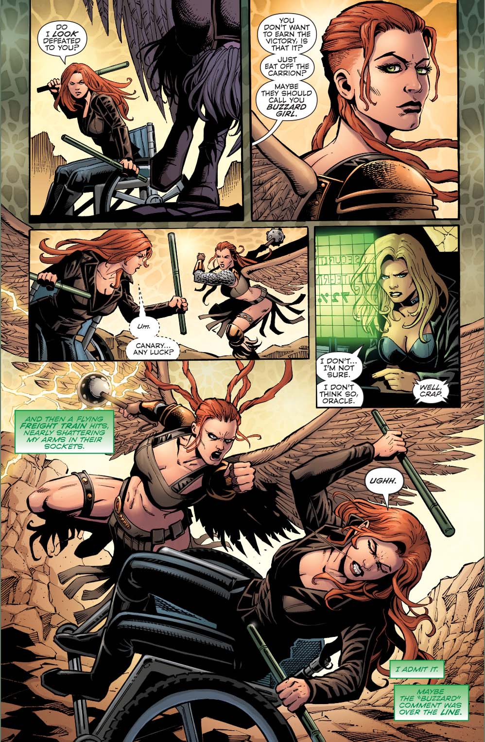 oracle vs hawkgirl (convergence)