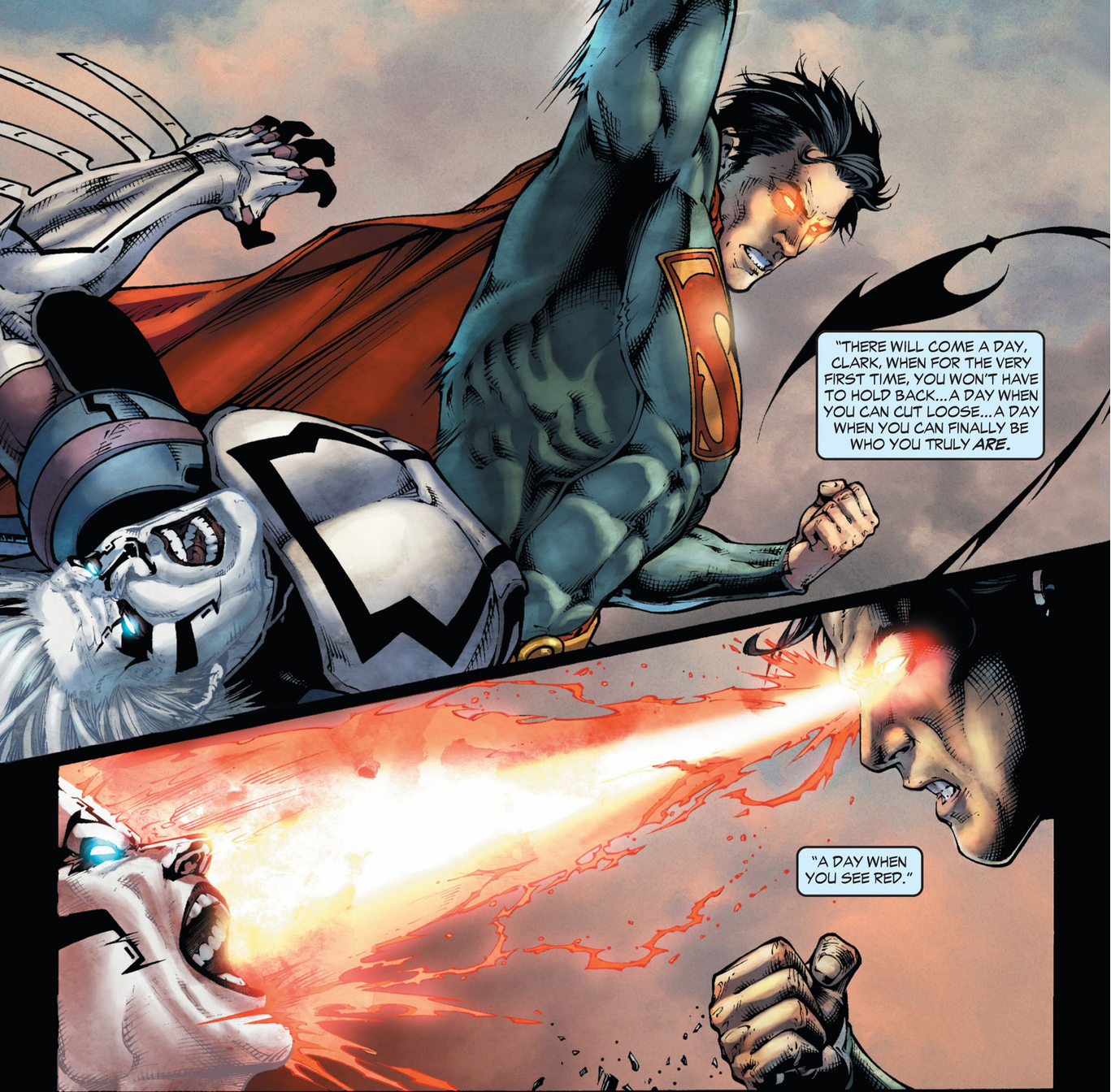 superman vs tyrell (earth 1)