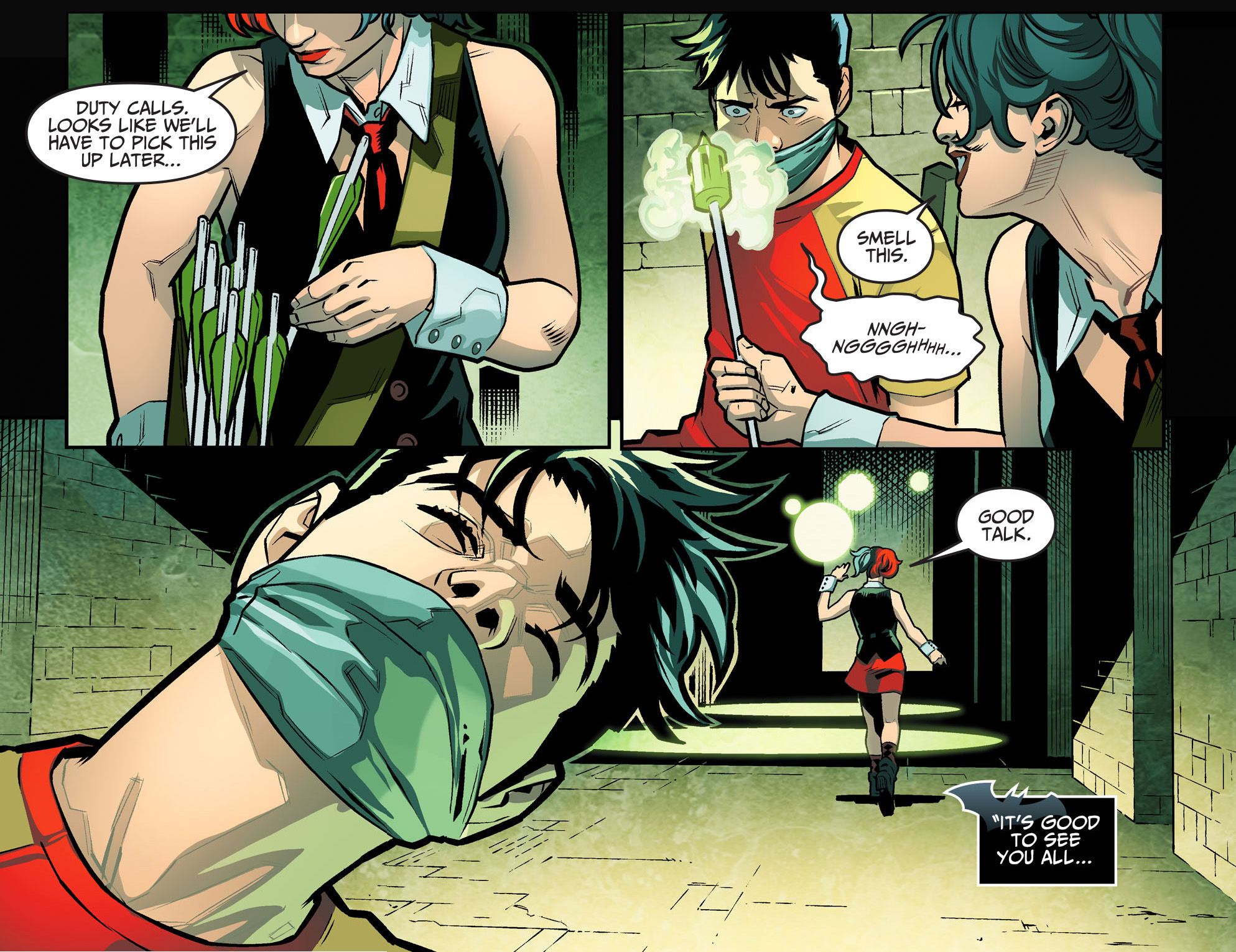 harley quinn takes billy batson to the quiver