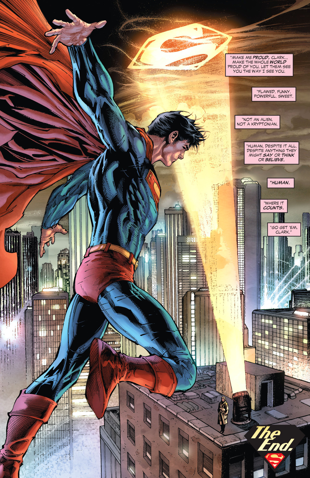 Lois Lane Summons Superman With The Superman Signal