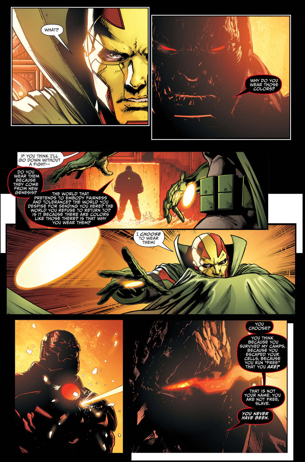 mister miracle vs darkseid (justice league)