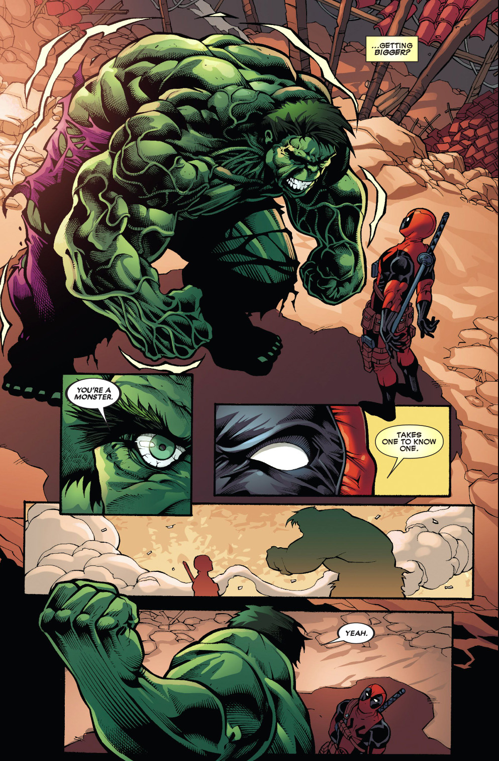 deadpool tries to get the hulk to kill him