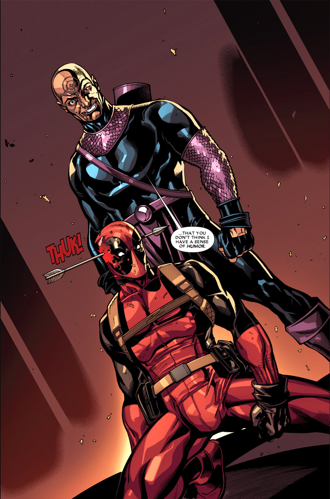 deadpool vs dark avenger hawkeye