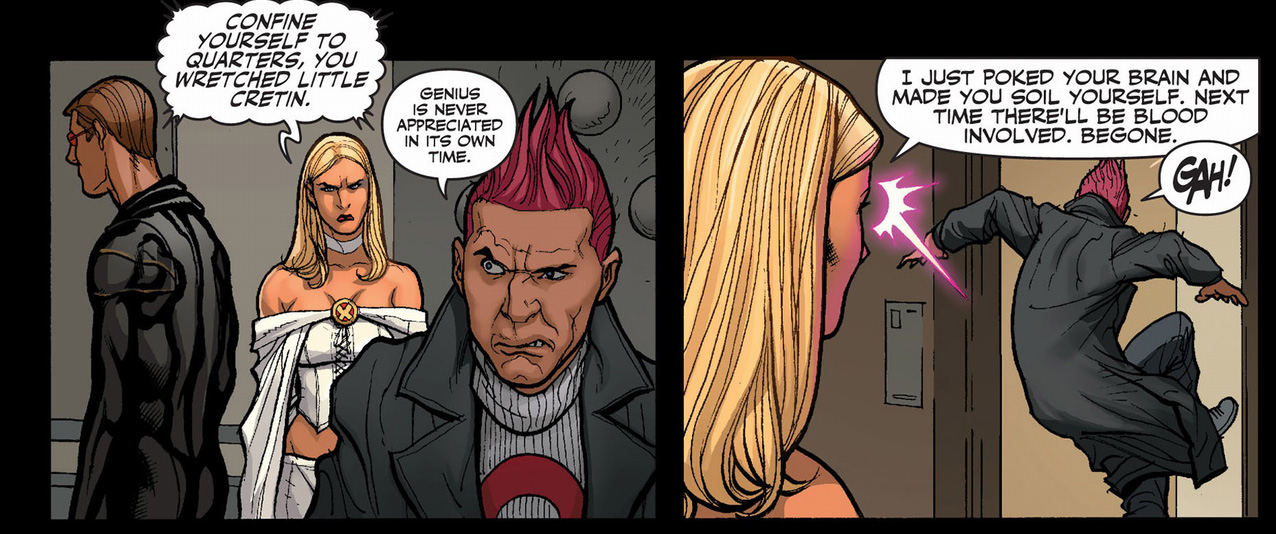 emma frost makes quentin quire shit his pants