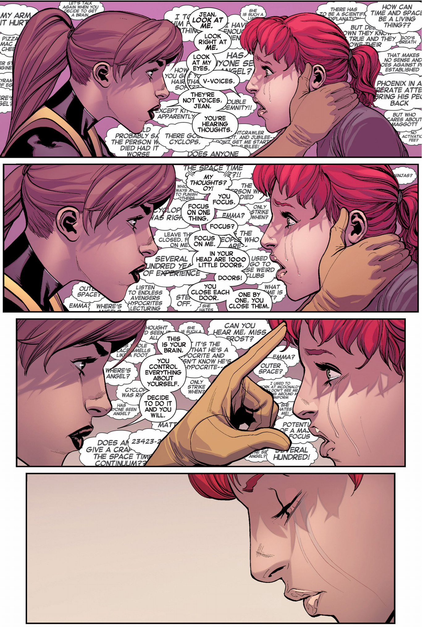 kitty pryde helps original 5 jean grey with her telepathy