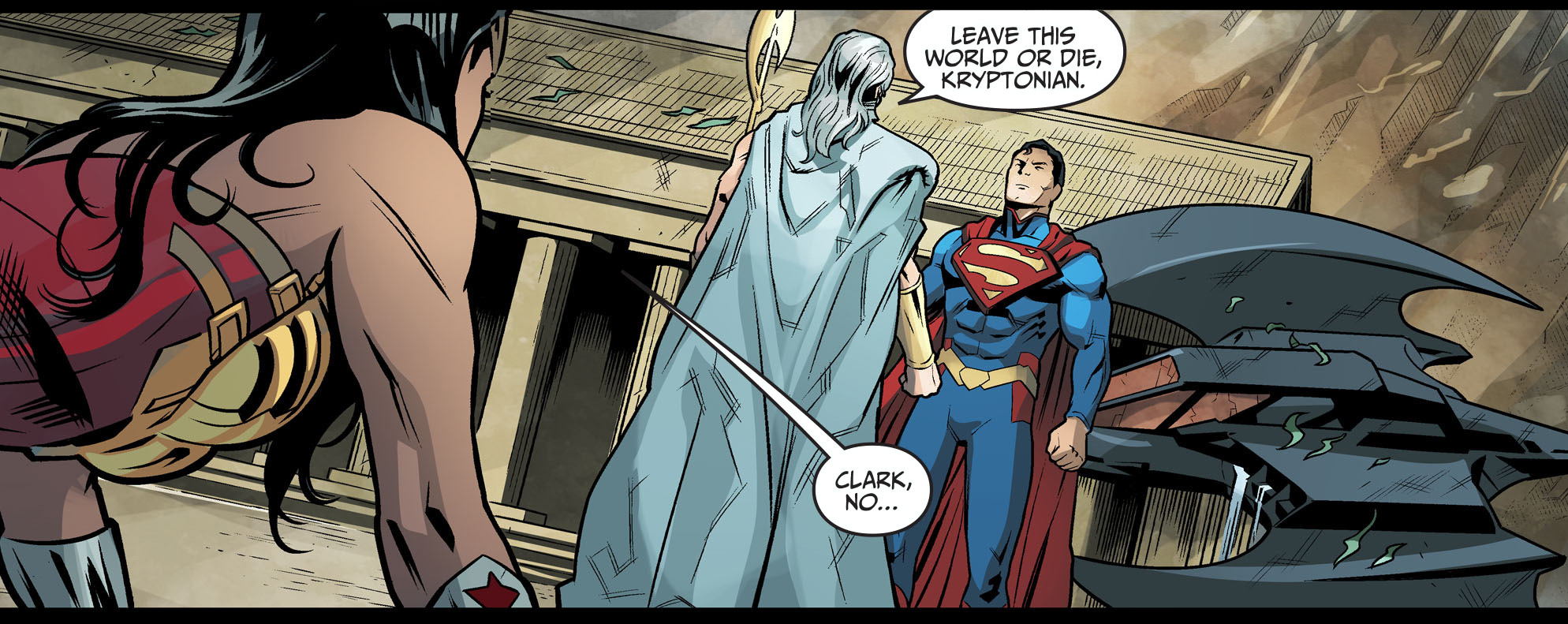 superman vs zeus (injustice gods among us)