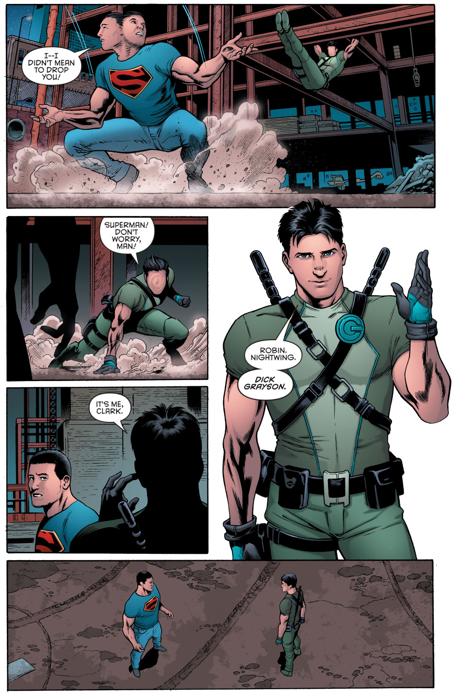 superman learns dick grayson is still alive 