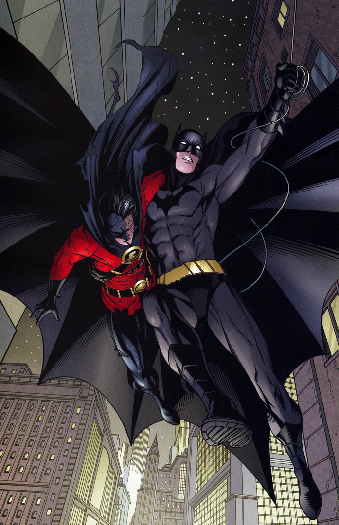 batman (dick grayson) rescues red robin 