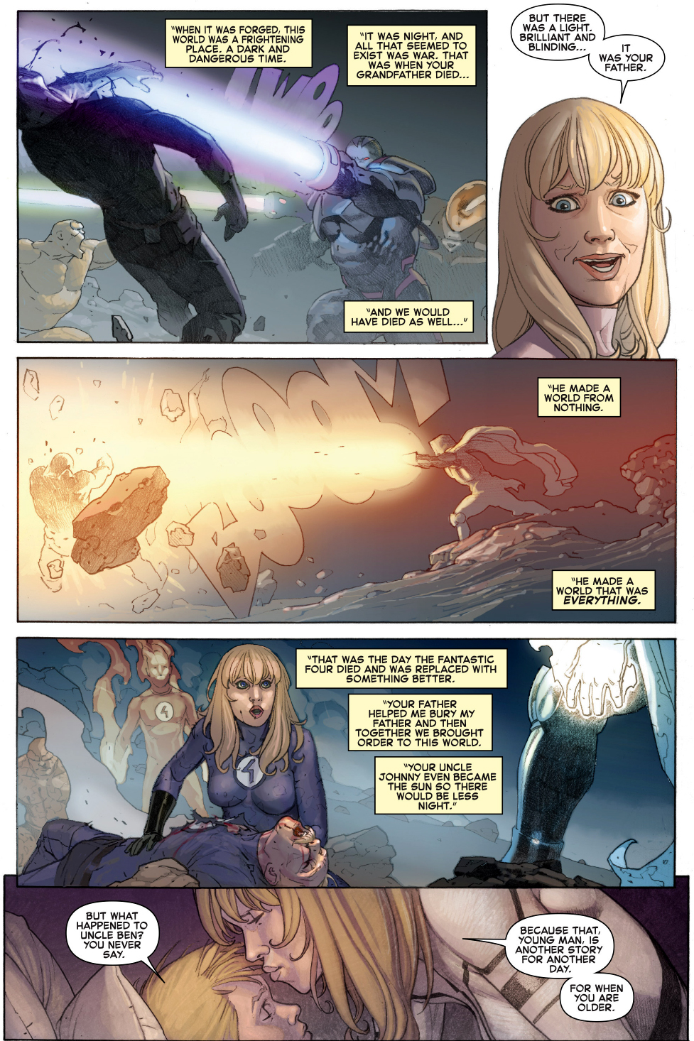 the story of the fantastic four (secret wars) 