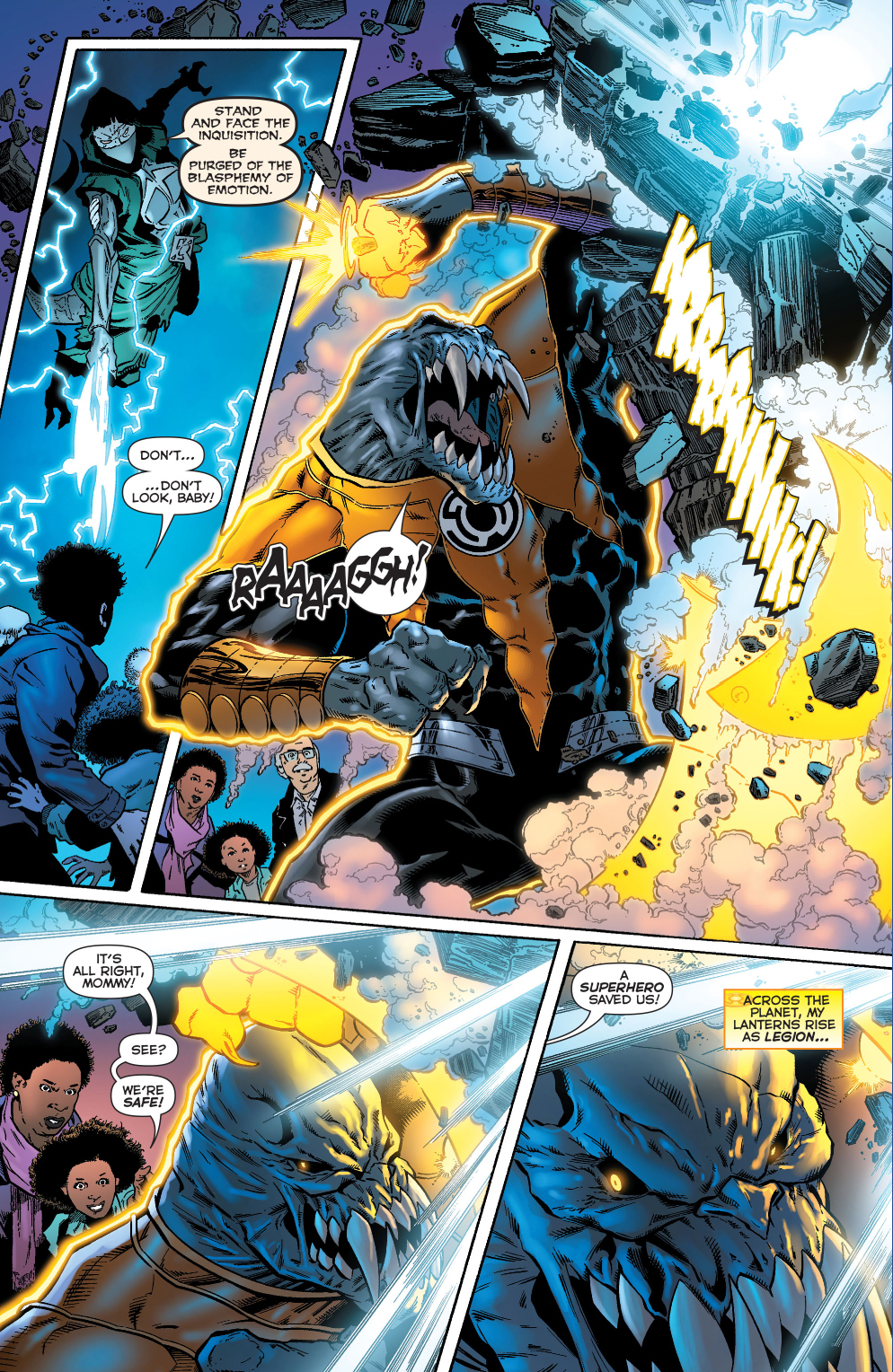 the sinestro corps vs the paling 