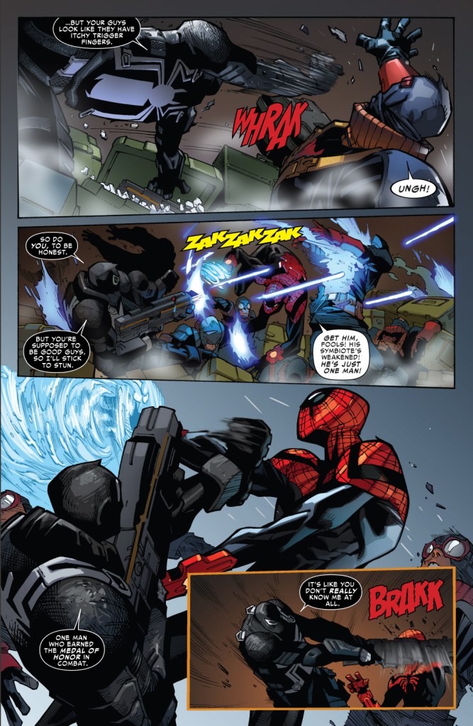 agent venom escapes from superior spider-man 