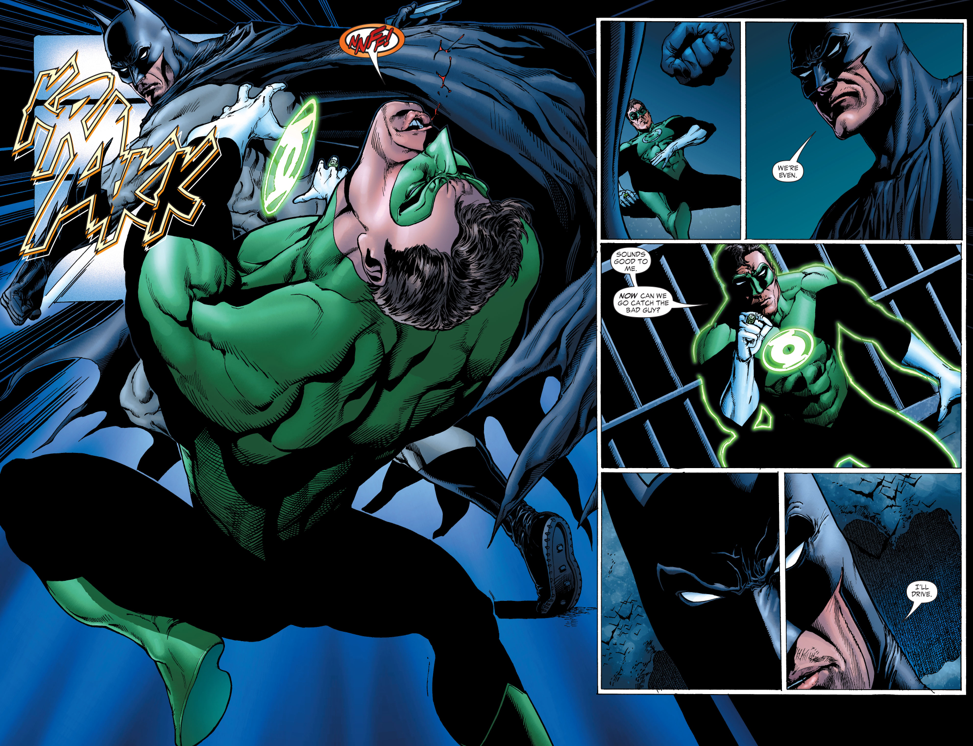 Batman Punches Green Lantern Hal Jordan – Comicnewbies
