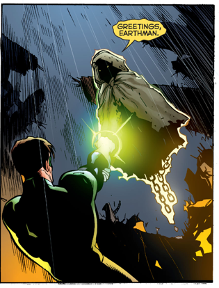 Green Lantern Hal Jordan Meets Krona 