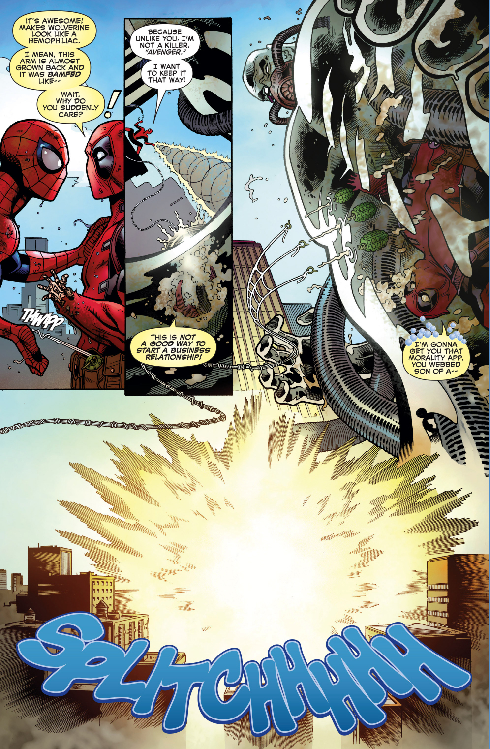 spider-man and deadpool vs hydro-man 