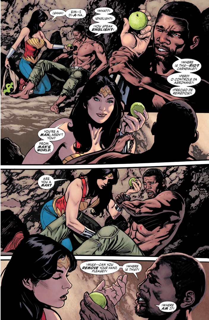 Wonder Woman Meets Steve Trevor (Earth 1) 