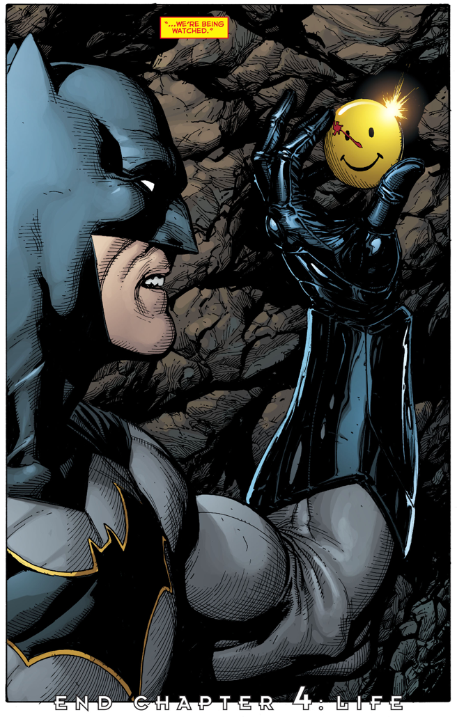 Batman Finds The Comedian's Pin