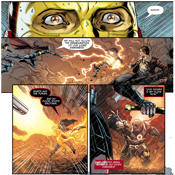Big Barda And The Furies VS Darkseid (Darkseid War)