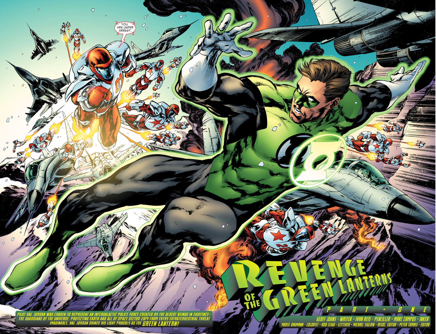 Green Lantern (Hal Jordan) VS Rocket Reds