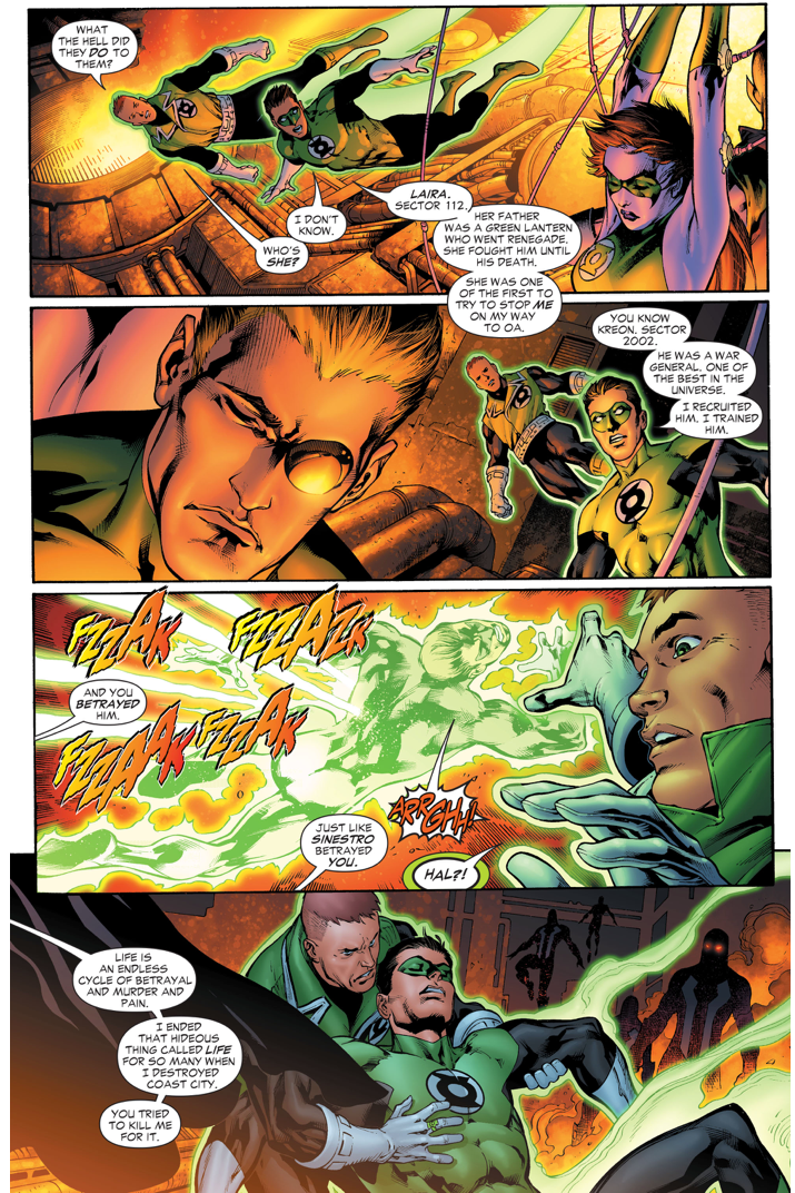 Hal Jordan And Guy Gardner Finds The Lost Lanterns 