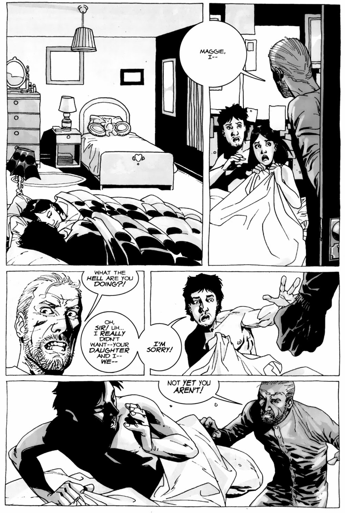 Hershel Greene Finds Out About Glenn And Maggie (The Walking Dead) 
