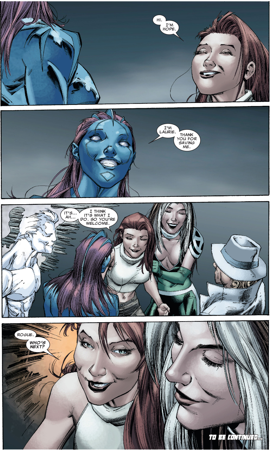 hope summers helps with Laurie Tromette's mutation 