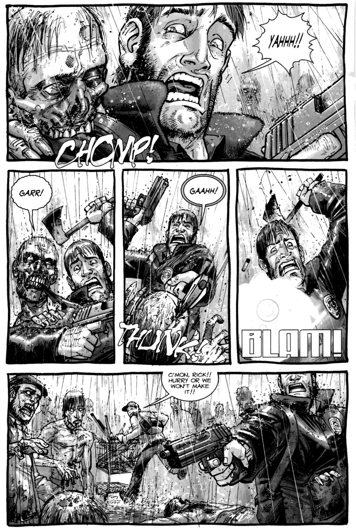 Rick Grimes And Glenn Rhee VS Walkers (The Walking Dead #4) 