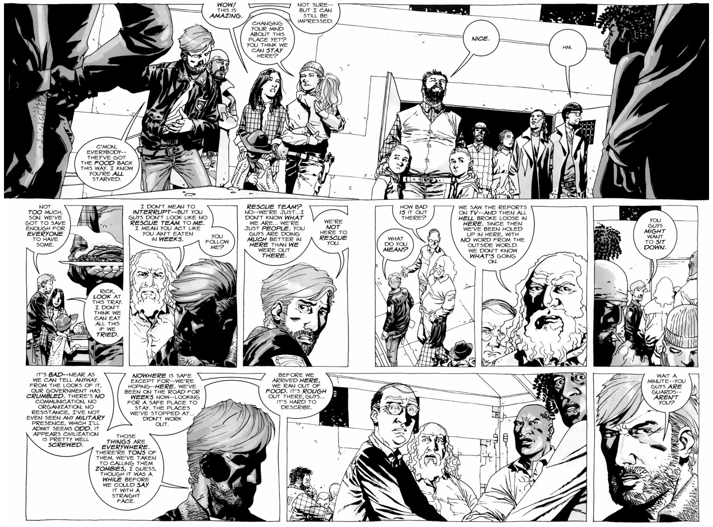 Rick Grimes's Group Meets Dexter, Axel, Thomas And Andrew (The Walking Dead)