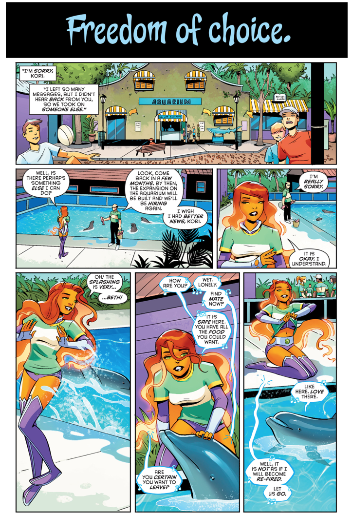 Starfire Rescues A Dolphin