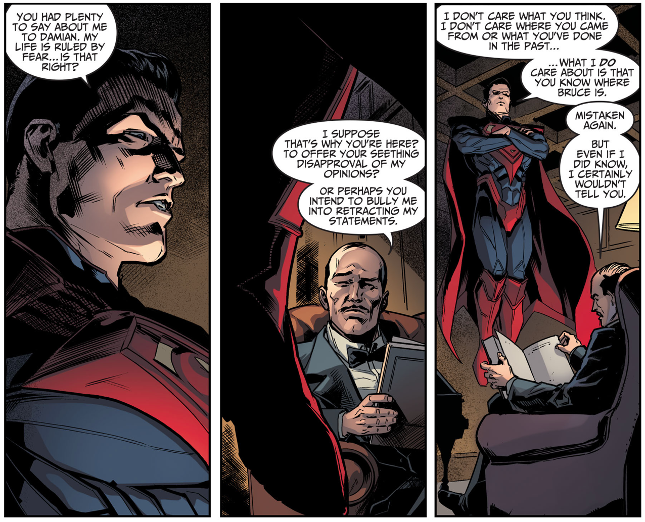 Superman Threatens Alfred Pennyworth (Injustice Gods Among Us)