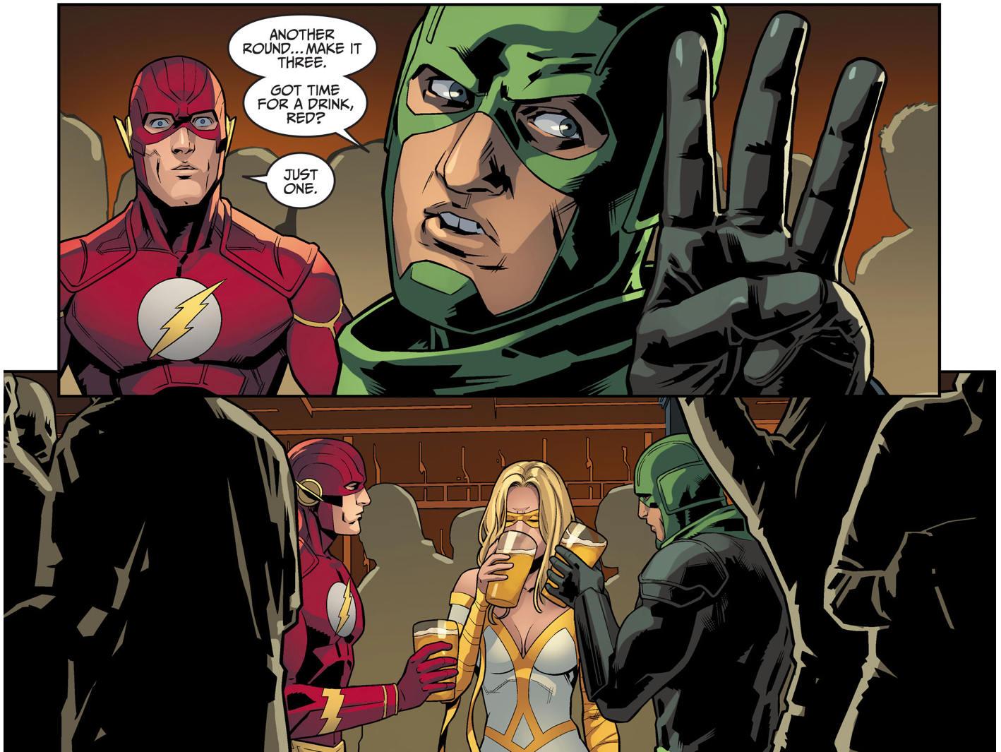 The Flash Pays His Respects To Heatwave And Weather Wizard (Injustice Gods Among Us) 
