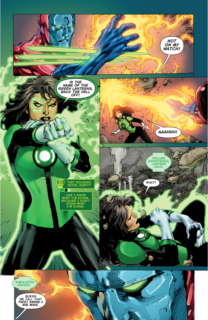 Green Lantern Hal Jordan's Test To Simon Baz And Jessica Cruz