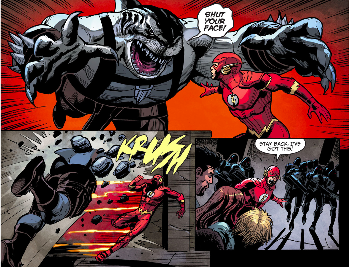 The Flash Kills King Shark (Injustice Gods Among Us)