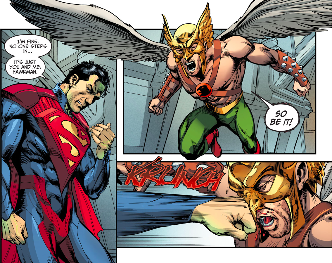 Superman Kills Hawkman (Injustice Gods Among Us)
